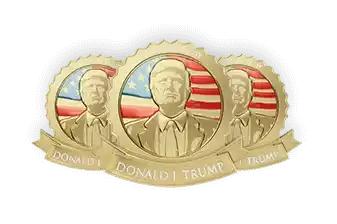 Trump Gold Lapel Pin supplement